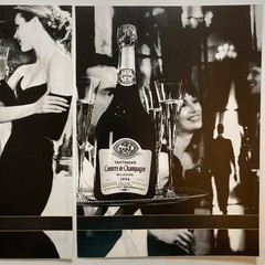 2000 Taittinger Champagne 4 pg PRINT AD Black Tie Dress Man Woman Bottle Vtg Y2K