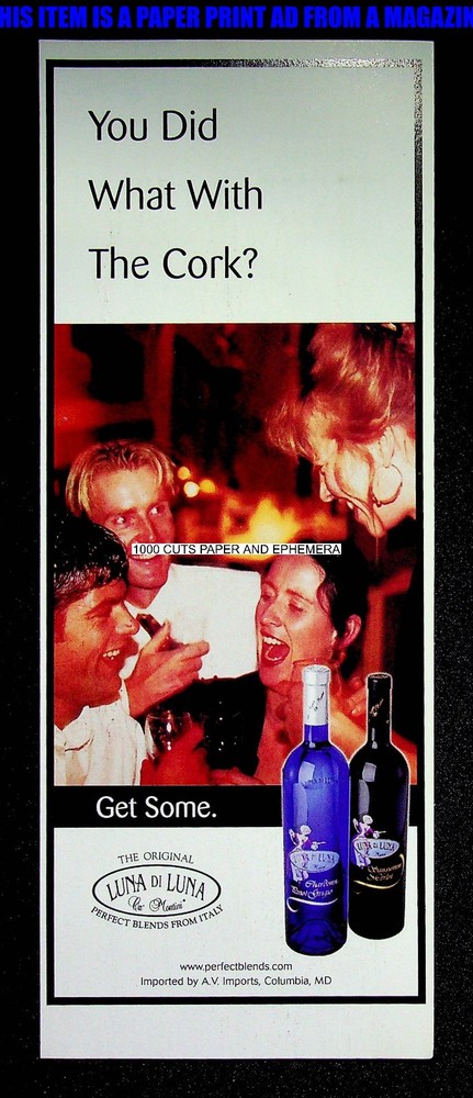Luna di Luna Perfect Blends 2000 Trade Print Magazine Ad Poster ADVERT