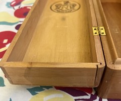 VINTAGE PEDRO DOMECQ CARLOS I SHERRY BRANDY WINE BOX CRATE 12.25 x 4.25 x 3.75