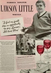1946 California Wines Lawson Little Golfer Print Ad Ephemera Wall Art Decor