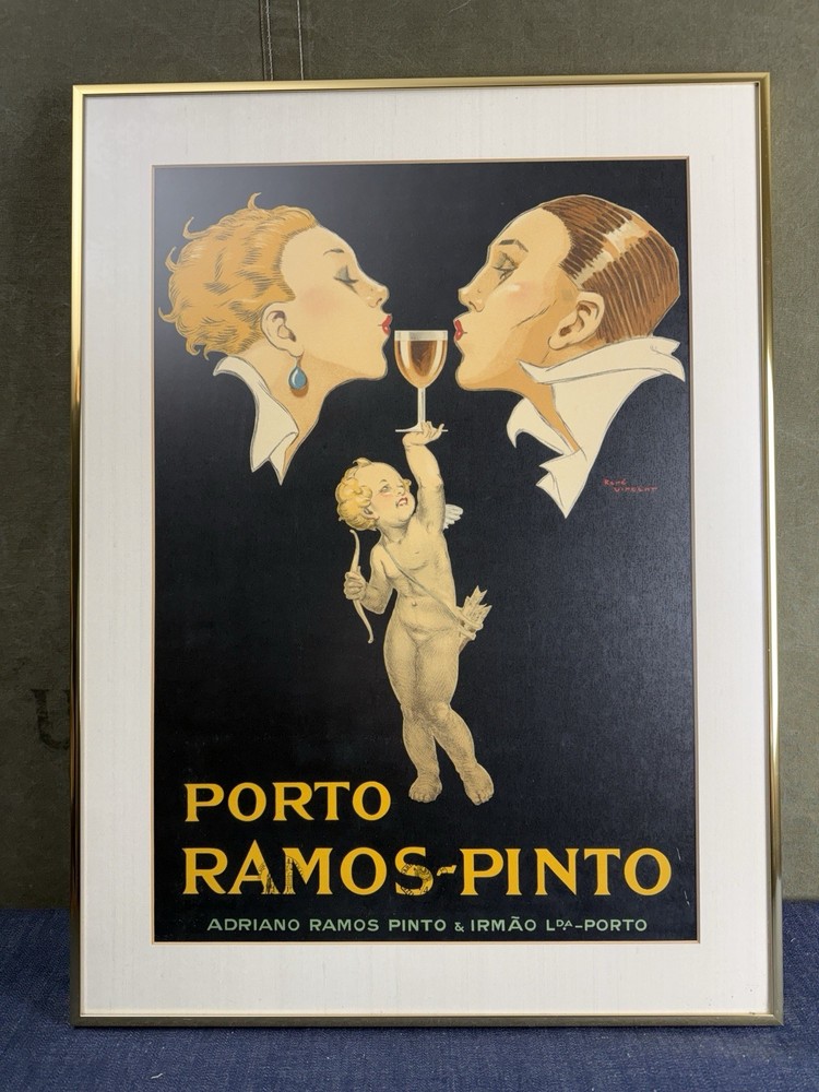 Antique Advertising Porto Ramos Pinto Poster René Vincent 20s Original Art Deco