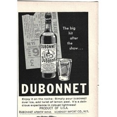 Dubonnet Aperitif Wine 1950s Vintage Print Ad