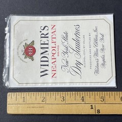 Vintage 1950s Widmer&rsquo;s Neapolitan Sauternes UNUSED Paper Label New York Q2067
