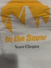 VEUVE CLICQUOT VCP Champagne Limited Edition Cotton Shopping Tote Bag SNOW NEW!