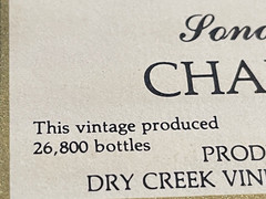 Mint 1979 Gold Chateau St Jean Chardonnay Napa Sonoma Wine Label Mini Poster