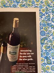 Vintage 1969 Taylor Wine Print Ad We Uncomplicate Wine