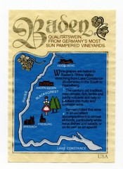 1981 – Black Forest Girl Baden German Wine Label – XL1i