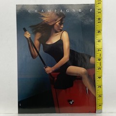2000 Piper Heidsieck Champagne Brut PRINT AD Action Sexy Woman Dress Legs Safe