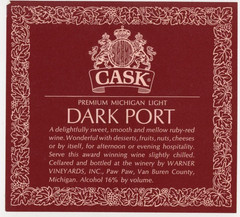 1960s-70s Paw Paw, MI Wine Cask Dark Port Warner Vineyards, Inc #2G2