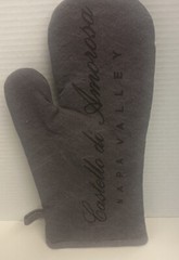 Castello Di Amorosa Winery Qty 2 Oven Mitts Napa Valley California Brown Logo