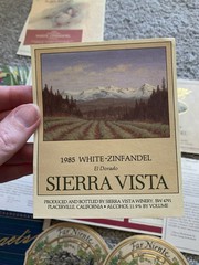 Lot of Vintage 1980s Wine Bottle Reproduction Labels Napa Valley White Zinfandel