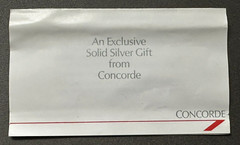 British Airways CONCORDE JET STERLING SILVER Decanter Labels WINE Vodka AIRPLANE
