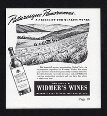 1948 Widmers Neapolitan New York State Sauternes Wine Cellar Naples Print Ad Vtg