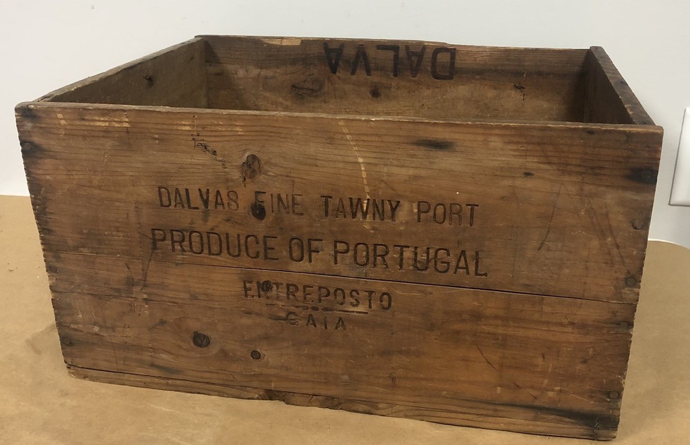 Vintage Wooden Wine Crate – Dalvas Fine Tawny Port Portugal