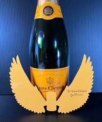 Veuve Clicquot Champagne Yelloween Halloween Bottle Crow Wings – (1 pc) – New
