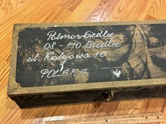 Znakomita Polska Wodka VODKA BOX ONLY NO BOTTLE UNIQUE CASE LOOK! w HINGE POLAND