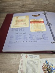 The Connoisseur Vtg. Wine Label Collector Album w/ Pages & Assortment Of Labels