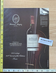 Chateau Fombraugh Grand Cru Saint Emilion 2003 Magazine Print Advertisement