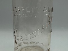 Vintage 12&Prime; Garrett Co. Virginia Dare Wine 4/5 Quart Glass Bottle, Nice