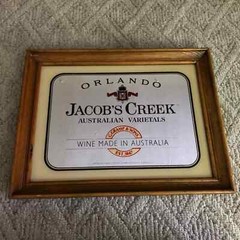 Orlando Jacob&rsquo;s Creek Sign Mirror Australian Wine Bar Mancave Advertising Framed