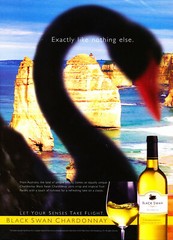 BLACK SWAN WINE AD #2 RARE 2005 OUT OF PRINT