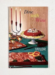 1964 DINE WITH WINE Taylor Wine Company (New York) COOKBOOK & wine parings ORIG