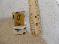 JACQUES CARDIN COGNAC VSOP SILVER PLATED MONEY CLIP/CARD GIFT LIMITED EDITION