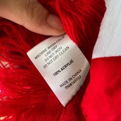 New! G.H. Mumm Champagne Scarf Red And White