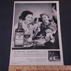 1959 Taylor Cream Sherry Wine Advertisement Vintage 1950s Wine Print Ad