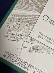 Shafer Vineyards 1982 Napa Valley John Shafer Signed Wine Poster Chardonnay