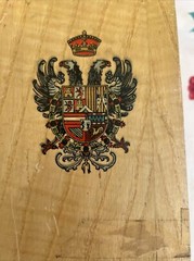 VINTAGE PEDRO DOMECQ CARLOS I SHERRY BRANDY WINE BOX CRATE 12.25 x 4.25 x 3.75