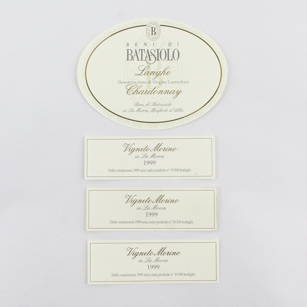 Lot Of 4 Vintage La Morra Italy Fine Wine Labels 1999