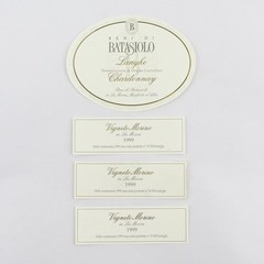 Lot Of 4 Vintage La Morra Italy Fine Wine Labels 1999