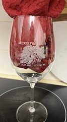 Becker Vineyards Texas Hill Country Crystal Glasses-8” Tall/Set Of 2