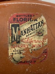 Manhattan Brand Miami Florida 1930&rsquo;s wine Small Pitcher Advertising/ Rare
