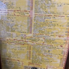 Large Vintage DA MEO PATACCA Rome Italy Restaurant Menu Poster Framed 1960&rsquo;s