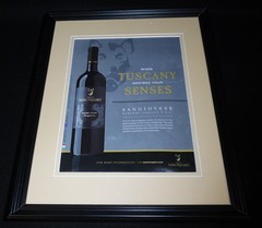 2015 Sassoregale Sangiovese Wine Framed 11×14 ORIGINAL Advertisement