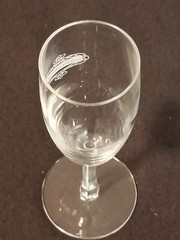 Domaine Ste Michelle 2000 – Champagne Glass / Flute: 7-3/4&Prime; Tall – White Art