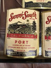 (5 Different) Sacramento, CA Wine Bottle Labels Sunni-South Tokay Zinfandel Port