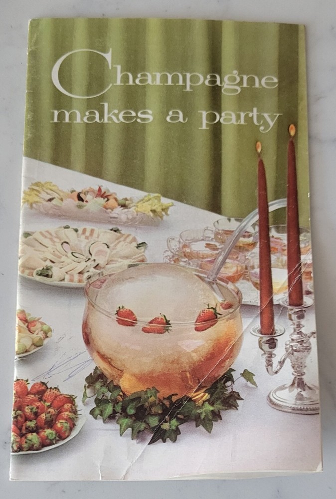 Vintage 1958 Taylor Wine Champagne Makes a Party Recipe Pamphlet booklet