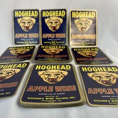 Vintage Original Label HOGHEAD Richards Wine Cellars Virginia – 97 Labels!