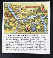 4 Diff VTG 1961 Havemeyer Liebfraumilch Rhine Wine Label Rheinhessen Germany