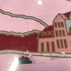 Rare Historic Winery Inglenook Navalle Rutherford Ca. Stained Glass Sign