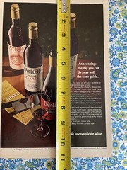 Vintage 1969 Taylor Wine Print Ad We Uncomplicate Wine