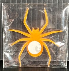Veuve Clicquot Champagne Yelloween Halloween Acrylic Spider Decoration- New/Rare