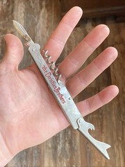 The Christian Brothers Vermouth Brandy Wine Corkscrew Knife Bottle Opener Italy