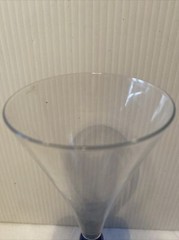 Martini & Rossi Asti Champagne Flute Glass Millennium 2000 Flared Design 9.5”
