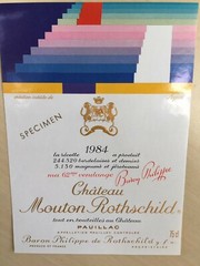 The 1984 Chateau Mouton Rothschild (Specimen) – Label by: Yaacov Agam