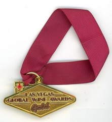 Las Vegas Global Wine Awards Gold Winner Bottle Necker / Charm / Pendant