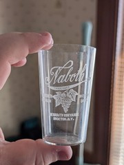 Naboth Vineyards Brocton NY New York Etched Small Glass Cup Grape Wine